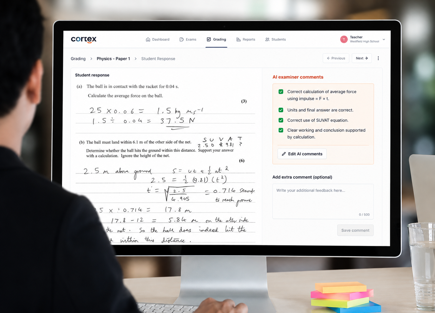 Teacher grading platform